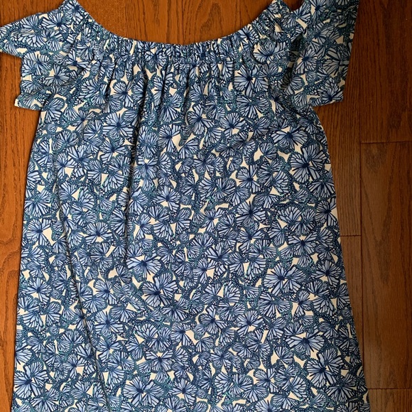 Butterfly off the shoulder dress - Picture 1 of 5